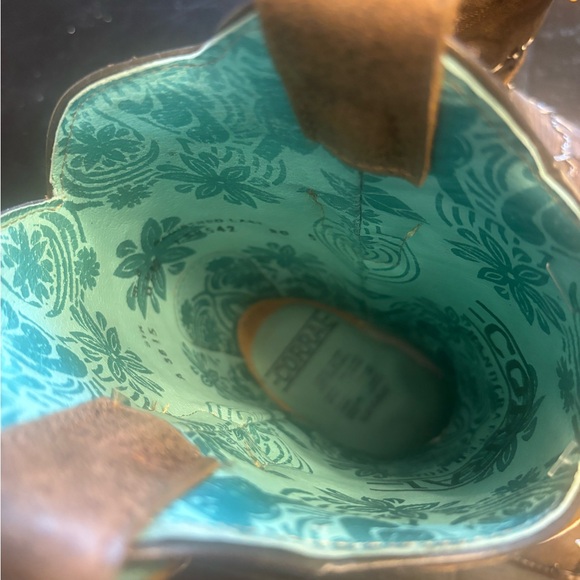 Corral Women’s Bared Wire Woven Western Boots Square Toe SZ 6.5 - Picture 11 of 15